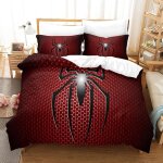 Spiderman parure de lit imprim�e en d pi�ces, housse de couette en polycoton douce et confortable, avec ...