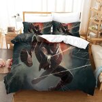 Spiderman parure de lit motif movie posters d, en microfibre douce parure de lit avec housse de couette ...