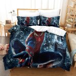 Spiderman pi�ces d imprim� th�me dissimul� fermeture eclair taies d'oreiller et housse de couette enfants ...