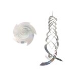 Spirale d'�pouvantail r�fl�chissante argent