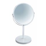 Spirella miroir grossissant sur pied acier sydney blanc Spirella miroir grossissant sur pied acier sydney blanc