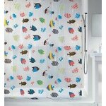 Spirella rideau de douche peva fish 180x200cm multicolor