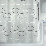 Spirella rideau de douche polyester anello 180x200cm gris