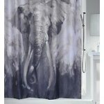 Spirella rideau de douche polyester elephant 180x200cm bleu gris