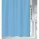 Spirella rideau de douche polyester primo 120x200cm bleu ciel