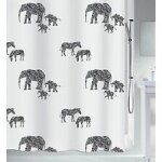 Spirella rideau de douche polyester serengeti 180x200cm noir