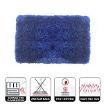 Spirella tapis de bain highland 60x90cm bleu marine