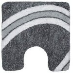 Spirella tapis de bain microfibre curve 55x55cm gris