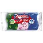 Spontex sweet home ponge kit pour toute la maison, 1 x, salle de bains et cuisine universel, 3 ponges ...