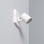 Spot a douille en saillie orientable aluminium gylu a ampoule gu10 blanc