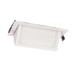 Spot downlight led orientable rectangulaire 38w 120lm / w blanc no flicker blanc chaud 2800k - 3200k ...