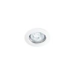 Spot encastr? fixe fixo - gu10 - 50w - rond - aluminium blanc - sans ampoule - non dimmable