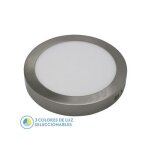 Spot encastrable diorite surface 24w 3000k - 4000k - 6500k nickel 2160lm 3. 5x29x29 cm