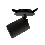 Spot encastrable / saillie davos pour ampoule gu10 / gu5. 3 noir