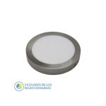 Spot encastrable de surface diorite 18w 3000k - 4000k - 6500k nickel 1620lm 3. 5x22x22 cm