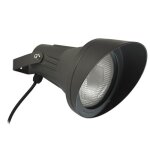 Spot esparta orientable, aluminium et verre, gris urbain