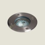 Spot ext�rieur encastrable au sol basculant inox gu10 argent�