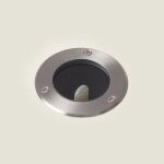 Spot ext�rieur encastrable au sol inox g9 argent�