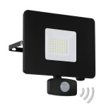 Spot d'ext�rieur led faedo 3 capteur, noir, 30 w