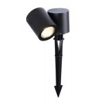 Spot ext�rieur led topaze piquet 1x6 w 3000k ip54ik08 graphite