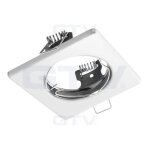 Spot fixe - gtv - op - past2 - 10 - carr� blanc 74x74 - protection ip 20 - int�rieur