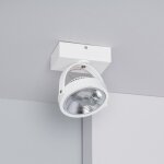 Spot led 15w cree en saillie orientable ar111 dimmable blanc blanc chaud 2700k