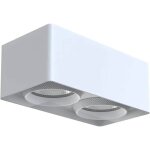 Spot led carr� 18w aluminium 3000k, encastrable plafond, angle 36, id�al salon, galerie, couloir, bureau. ...