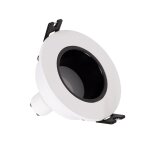 Spot led downlight conique gu10 6w coupe � 75mm faible ugr pc no flicker 4000k blanc neutre