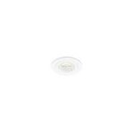 Spot led encastr� dlt - iso 75 - recouvrable - 6w - gu10 - rond - aluminium - blanc