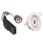 Spot led encastr� k8 orientable - 8w - 4000k - 730lm - rond - dimmable - avec ampoule - blanc