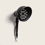 Spot led ext�rieur 18w giverny sur piquet blanc neutre 4000k