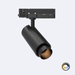 Spot led fasano cylindre 30w cct pour rail triphas� no flicker dimmable noir s�lectionnable (2700k - ...