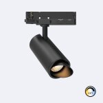 Spot led fasano cylindre biseau 20w cct pour rail triphas� no flicker dimmable noir s�lectionnable (2700k ...