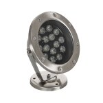 Spot led fixation au sol 12v 15w submersible ip68 blanc neutre 4000k