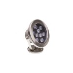 Spot led fixation au sol rgb 12v 9w ip68
