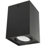 Spot led - maclean - mce426 - noir - carr� - gu10 - 40w - ip20