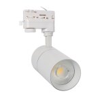 Spot led new mallet dimmable cct s�lectionnable 20w (ugr 15) pour rail triphas� (3 allumages) blanc