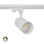 Spot led new mallet dimmable cct s�lectionnable 30w (ugr 15) pour rail triphas� (3 allumages) blanc