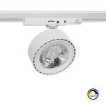 Spot led new onuba 30w blanc cri90 no flicker ugr16 pour rail triphas� (3 allumages) s�lectionnable (chaud ...