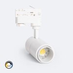 Spot led sur rail triphas� 10w dimmable cct pulyx multi - angle 15 - 60� blanc