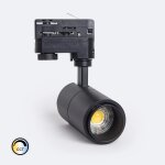 Spot led sur rail triphas� 10w dimmable cct pulyx multi - angle 15 - 60� noir
