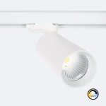 Spot led sur rail triphas� 30w cct s�lectionnable misoh 2700k - 4000k - 6000k 38� blanc / argent cct ...