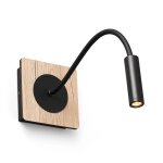 Spot mural led mood avec bras liseuse mobile