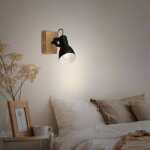 Spot pour plafond arbo avec el�ment bois, 1 lampe