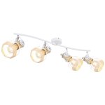 Spot plafonnier design scandinave bana - 4 ampoules - blanc