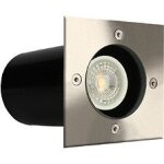 Spot au sol tulip v2 arlux - carr? - a enterrer - gu10 - 5w - 3000k - inox