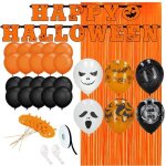 D�coration d'halloween - springos - guirlande de ballons rideau 38 pi�ces - multicolor - int�rieur - ...