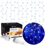Springos� guirlande lumineuse 500 led, 22, 5 m�tres d�coration programmateur 8 fonctions ip44 ¿ bleu ...