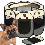 Springos parc pour chiots avec fond parc pliable pour chiens, chats, furets  dimensions : 81 x 81 x ...