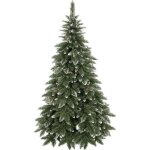 Sapin de no�l artificiel - springos - 150 cm - neige artificielle - vrais c�nes - pvc